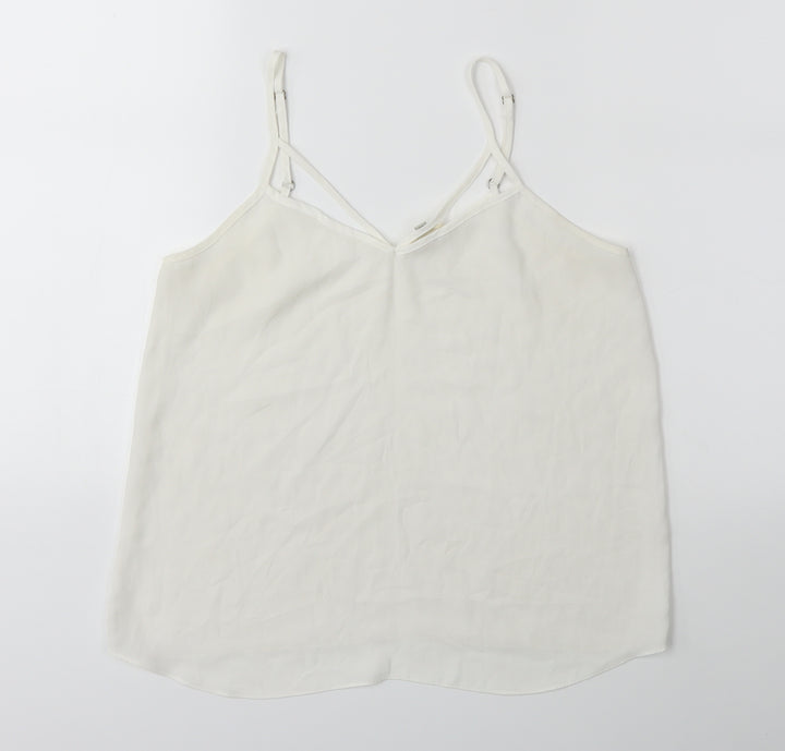 River Island Womens White   Basic Blouse Size 8