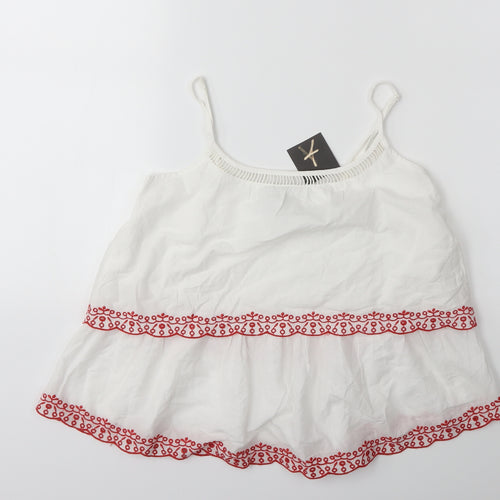 Atmosphere Womens White   Basic Blouse Size 6