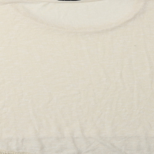 New Look Womens Beige  Knit Pullover Jumper Size 16
