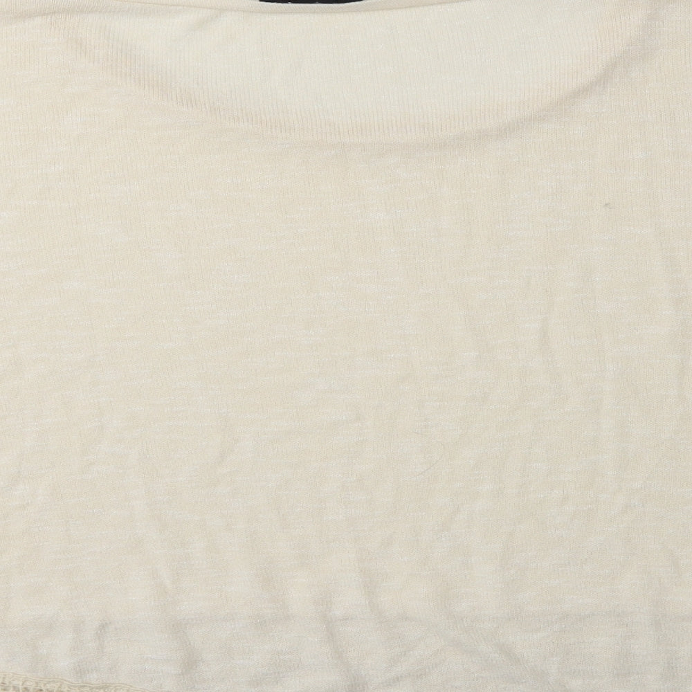 New Look Womens Beige  Knit Pullover Jumper Size 16