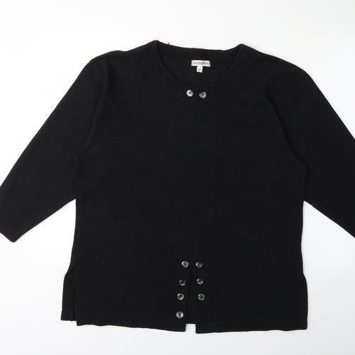 South Lodge Womens Black  Knit Pullover Jumper Size M