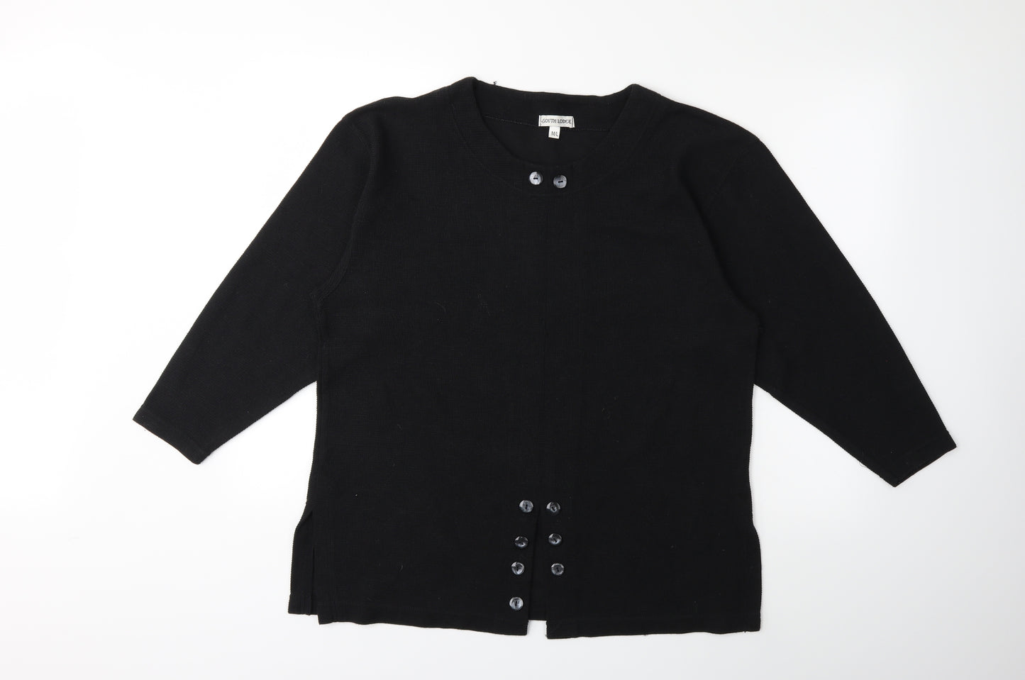 South Lodge Womens Black  Knit Pullover Jumper Size M