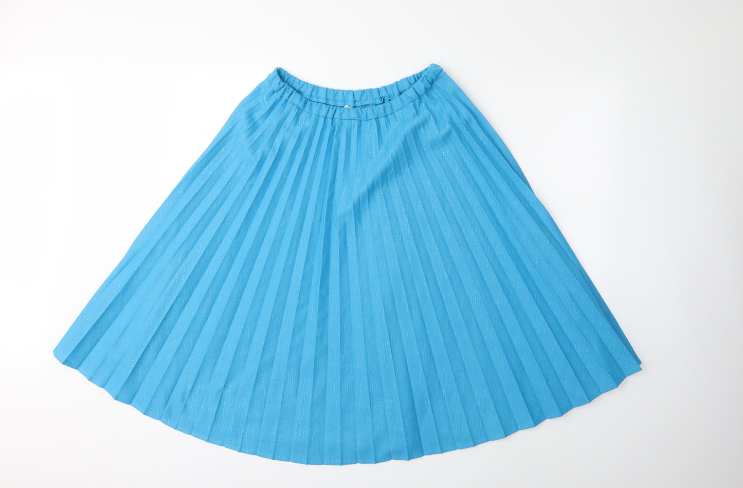 Preworn Womens Blue   Pleated Skirt Size 14