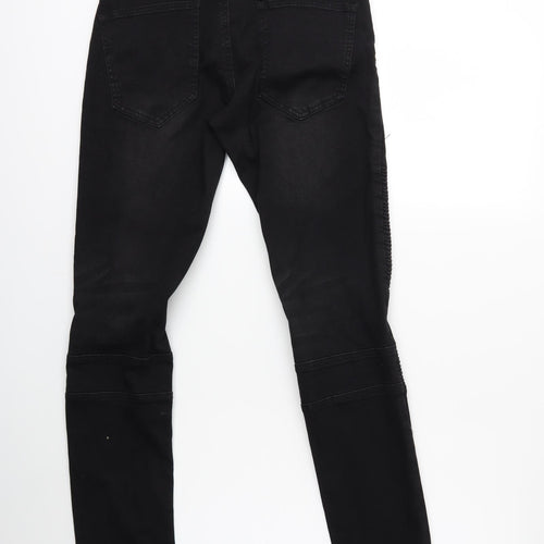 Boohoo Mens Black  Denim Skinny Jeans Size 30 in L31 in