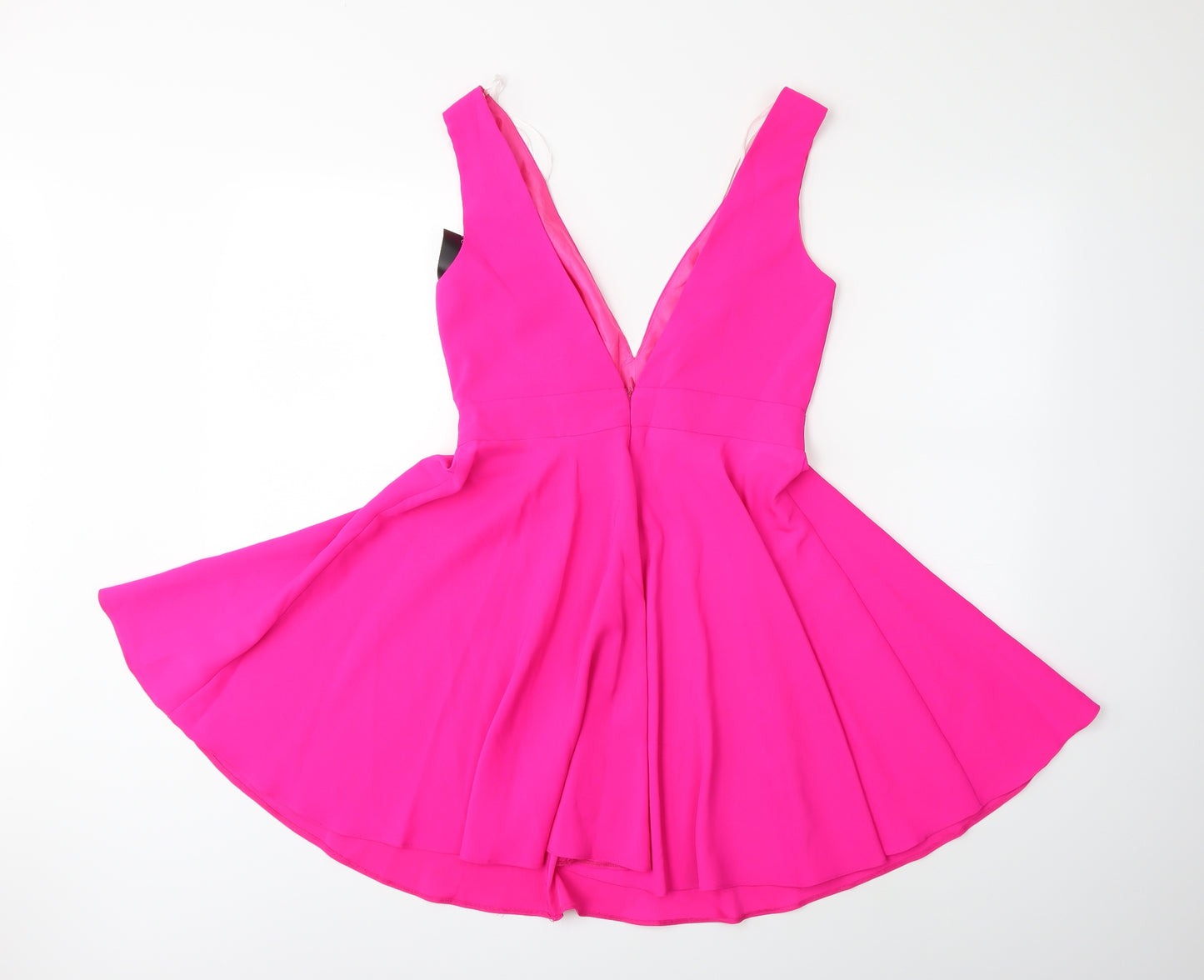 New Look Womens Pink  Rayon Fit & Flare  Size 10