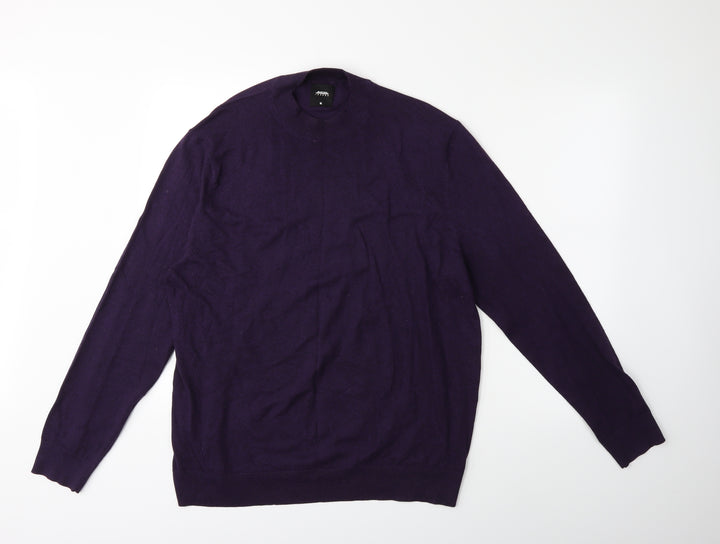 Burton Mens Purple Knit Pullover Jumper Size XL