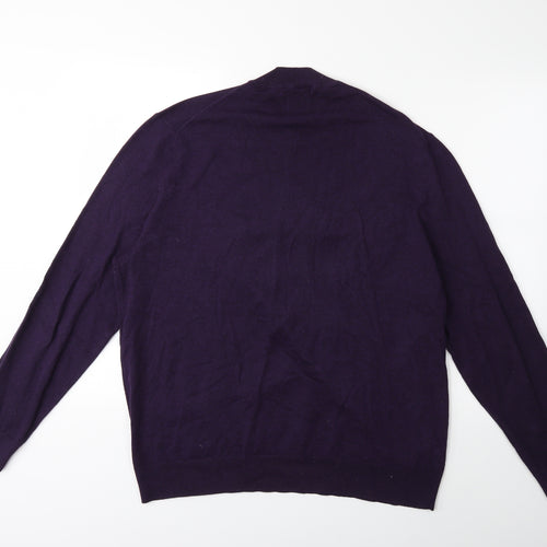 Burton Mens Purple  Knit Pullover Jumper Size XL