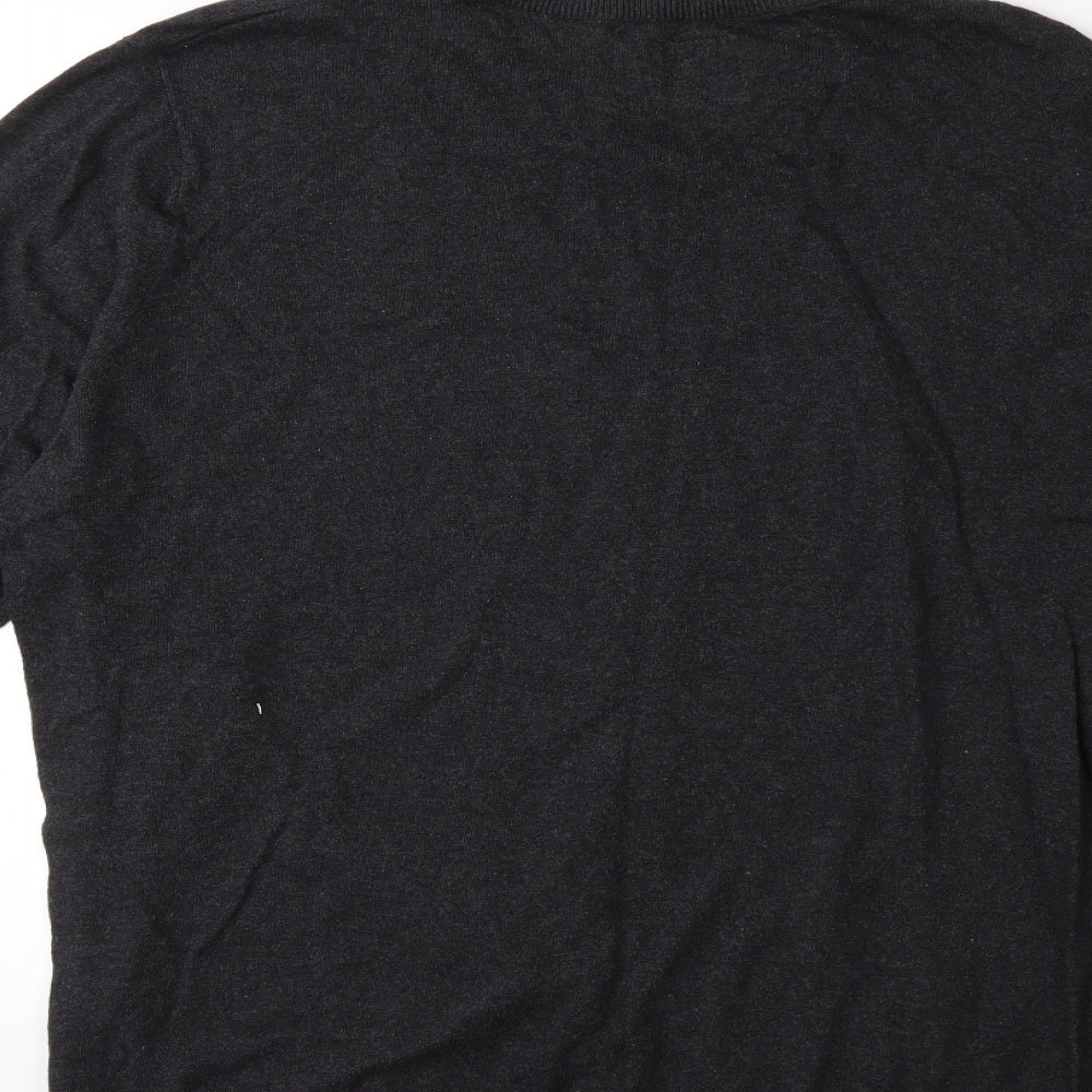 Le Shark Mens Grey  Knit Pullover Jumper Size 2XL