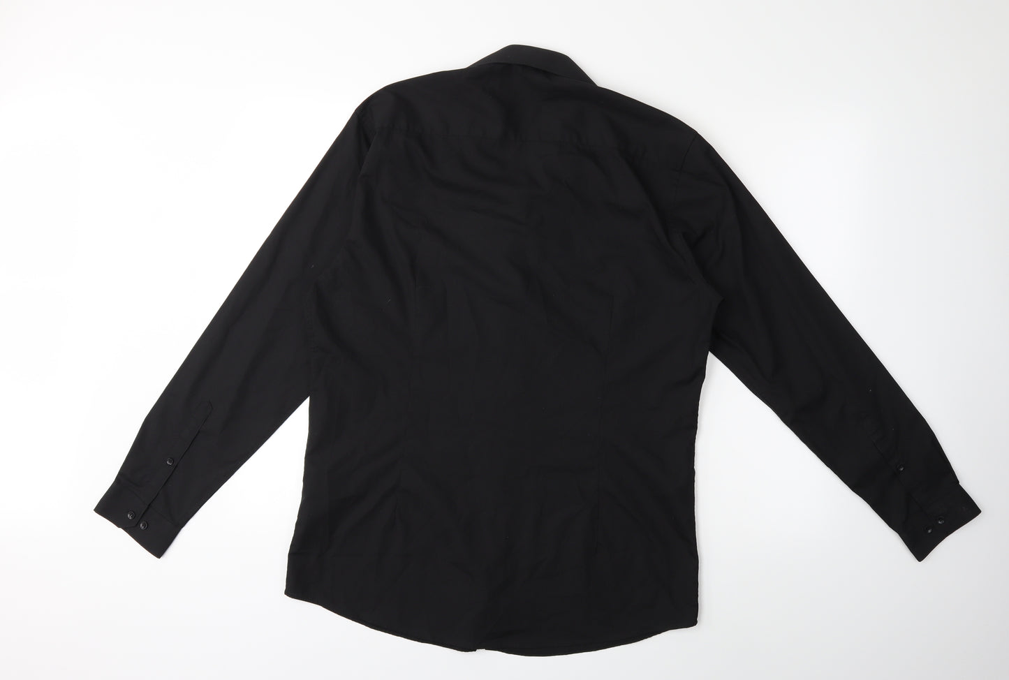 Cedar Wood State Mens Black    Button-Up Size 16
