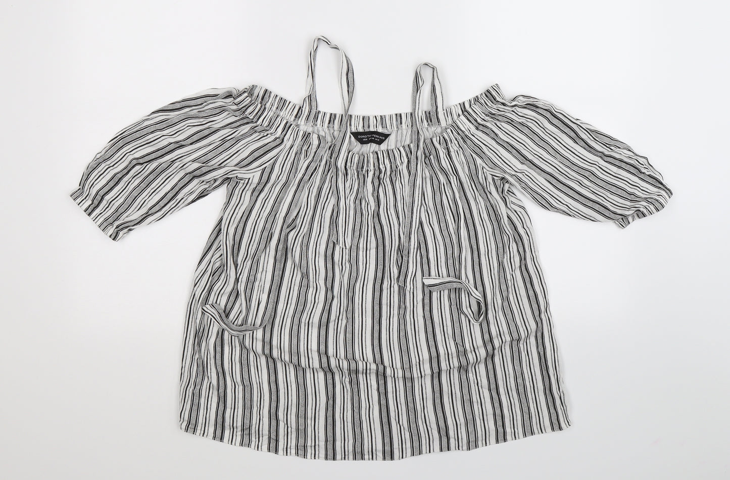 Dorothy Perkins Womens Multicoloured Striped  Basic Blouse Size 12