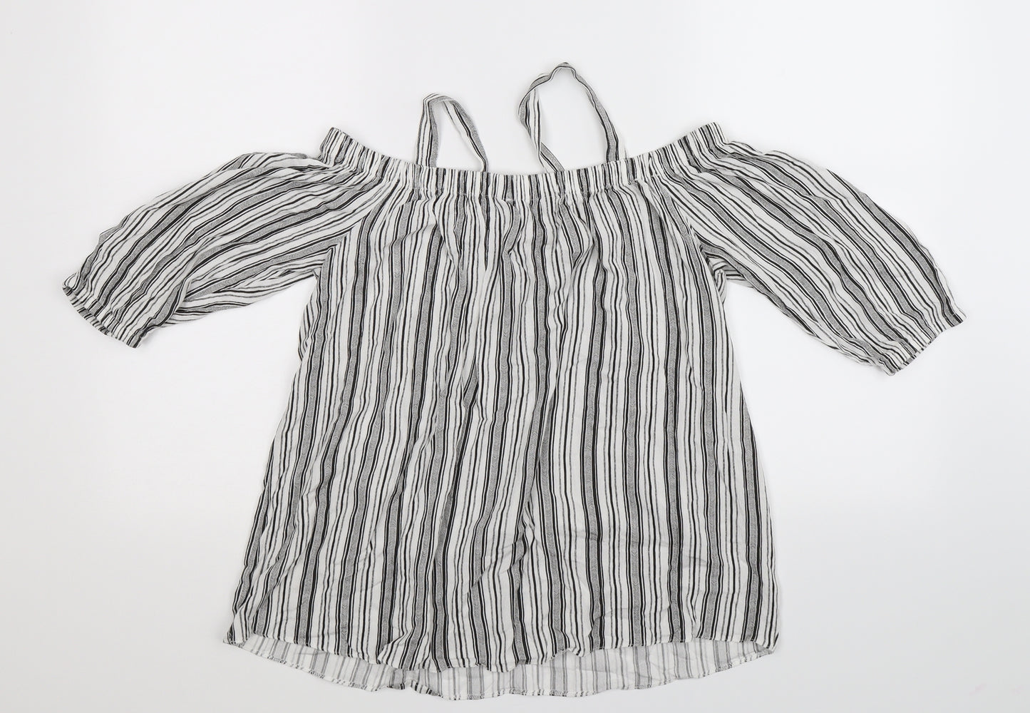 Dorothy Perkins Womens Multicoloured Striped  Basic Blouse Size 12