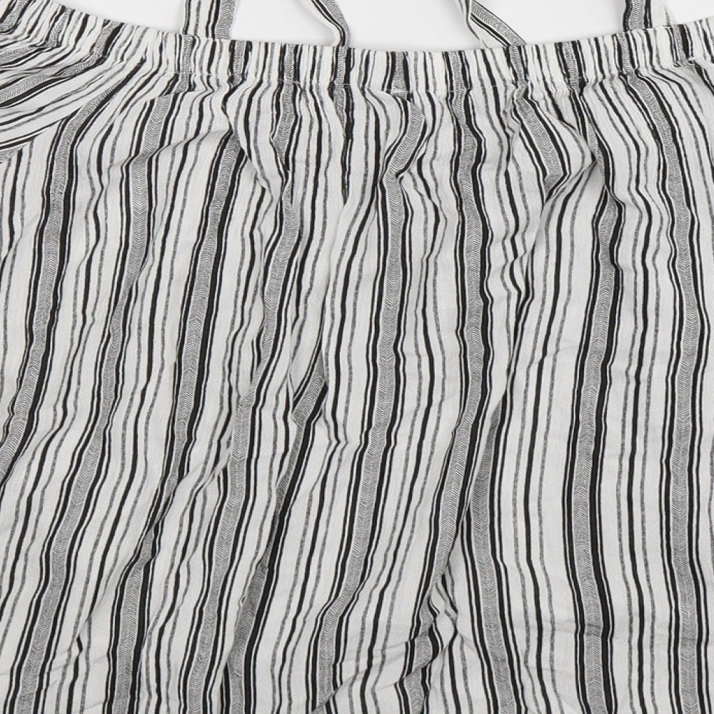 Dorothy Perkins Womens Multicoloured Striped  Basic Blouse Size 12