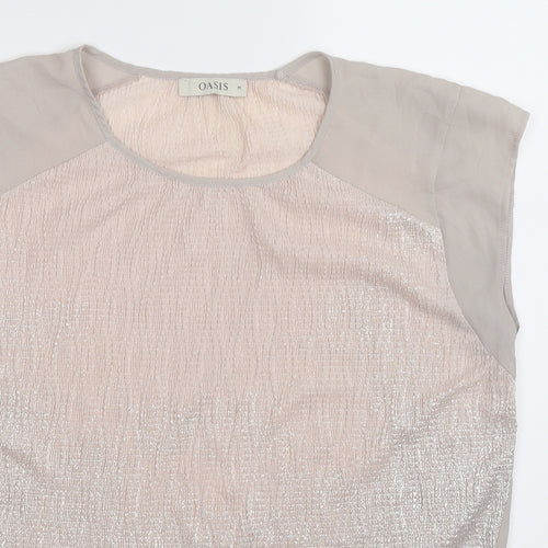 Oasis Womens Beige   Basic Tank Size M