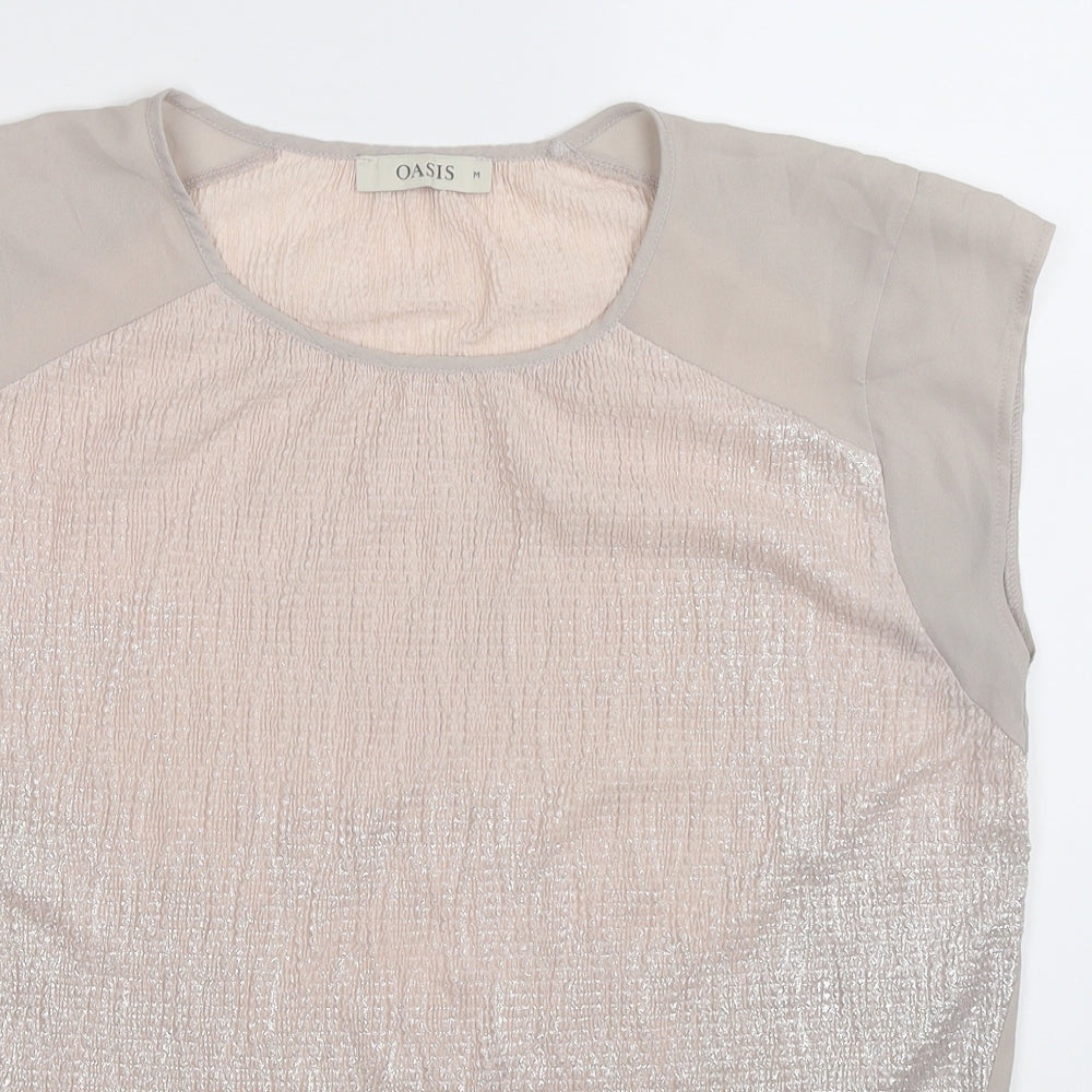 Oasis Womens Beige   Basic Tank Size M
