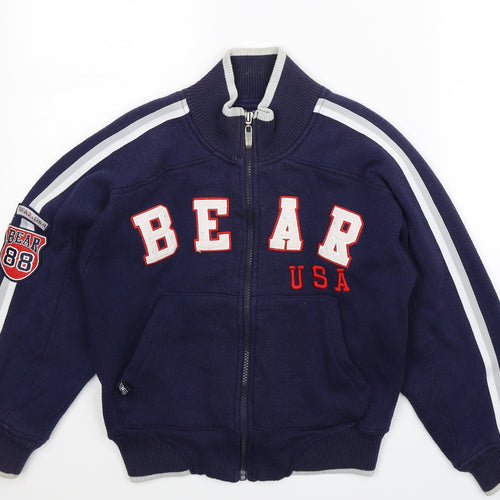 Bear USA Boys Blue  Jersey Varsity Jacket Jacket Size S