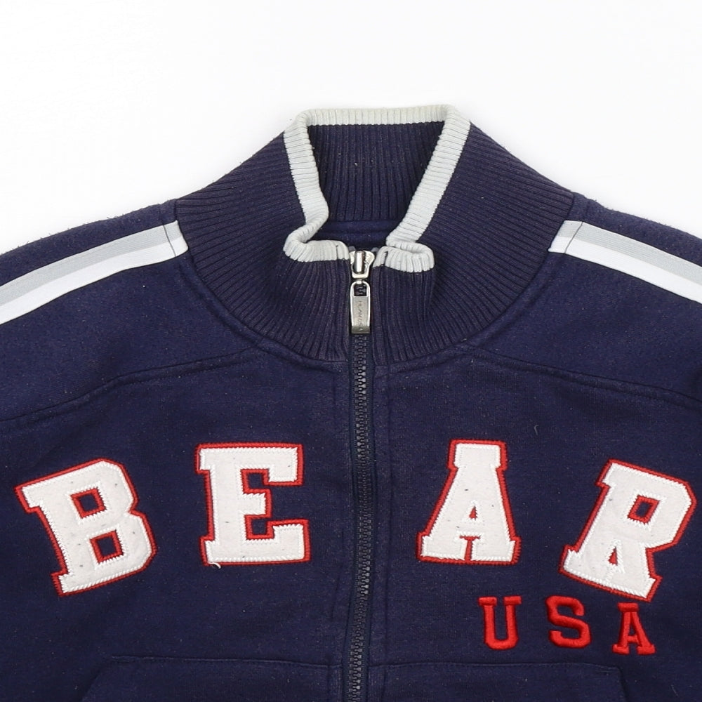 Bear USA Boys Blue  Jersey Varsity Jacket Jacket Size S