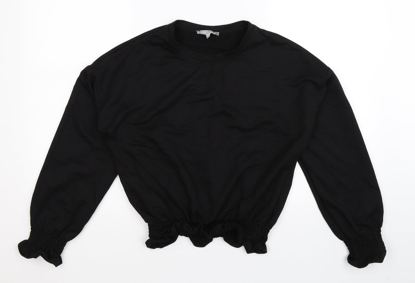 Red Herring Womens Black   Pullover Sweatshirt Size 10