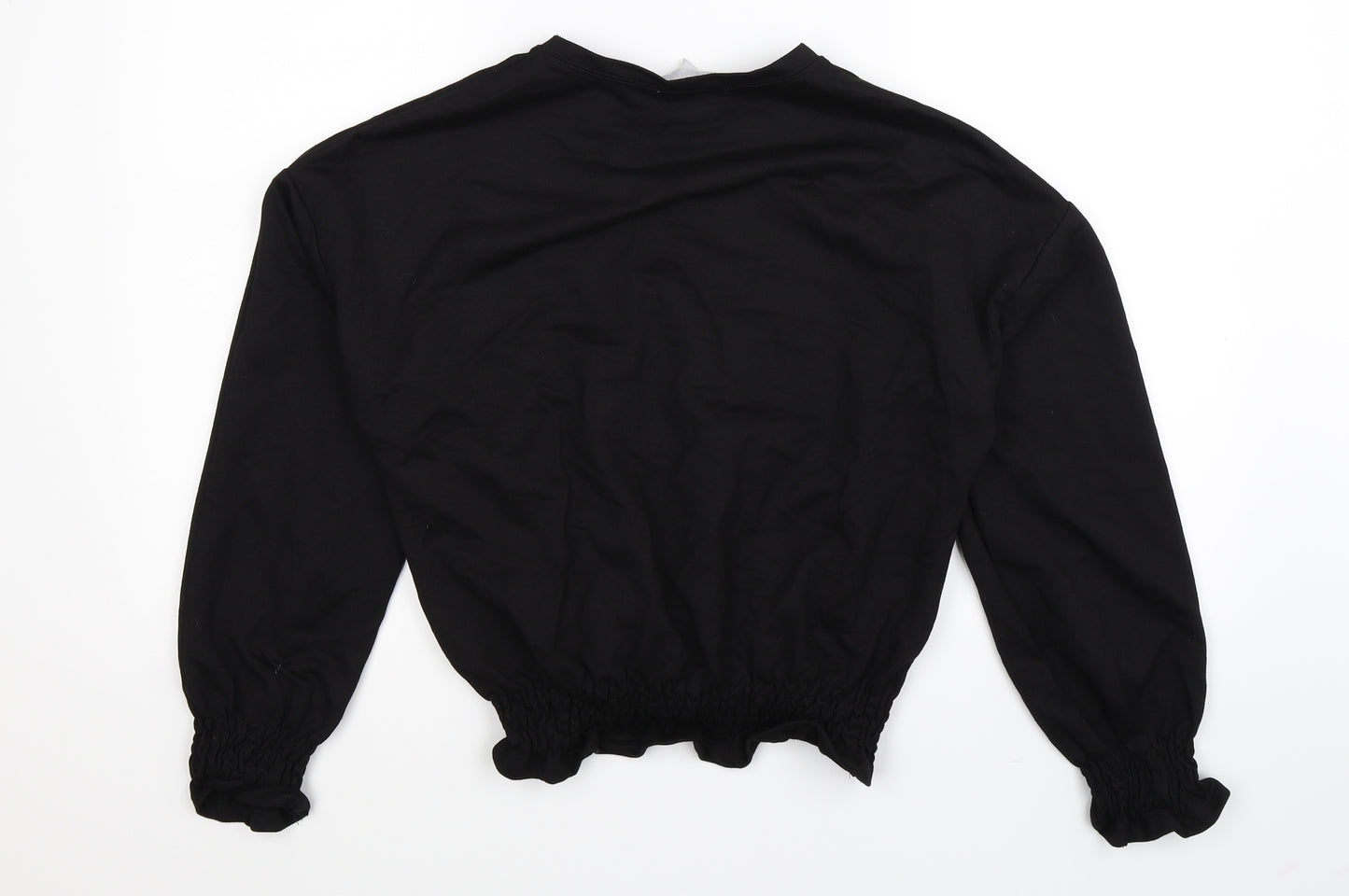 Red Herring Womens Black   Pullover Sweatshirt Size 10
