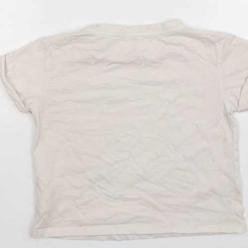 Fun & Fun Girls White   Basic T-Shirt Size M