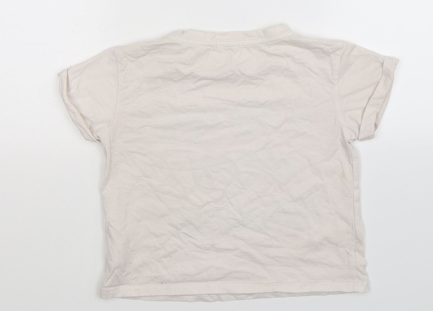 Fun & Fun Girls White   Basic T-Shirt Size M