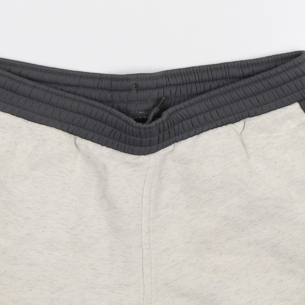 adidas Boys Grey Striped  Sweat Shorts Size 11-12 Years
