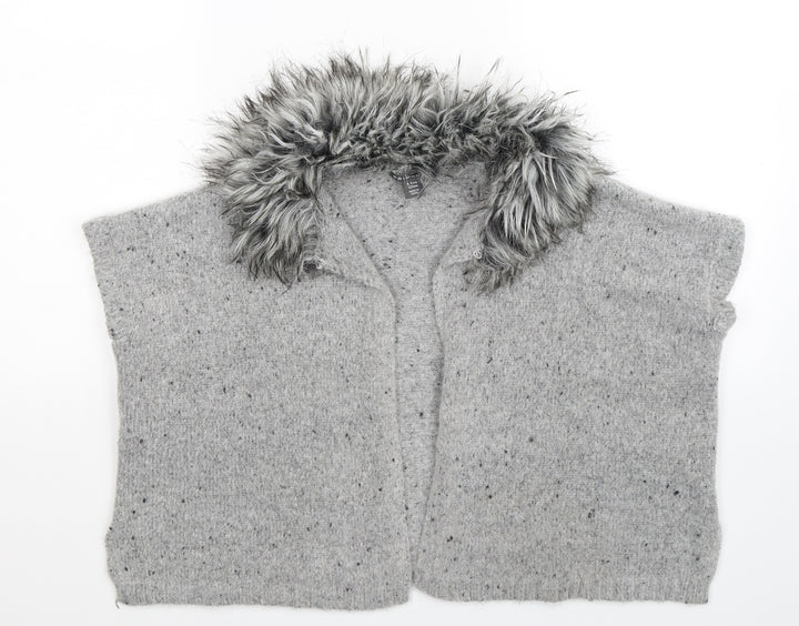 Primark Girls Grey Knit Vest Jumper Size 6-7 Years