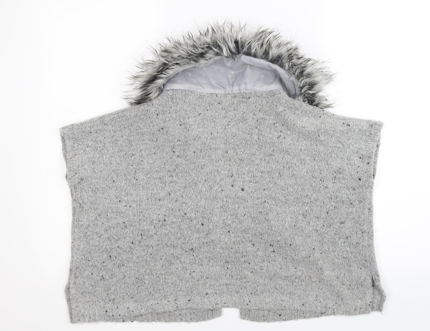 Primark Girls Grey  Knit Vest Jumper Size 6-7 Years