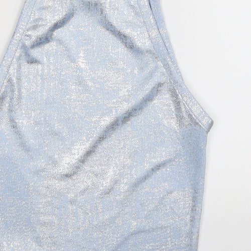 New Look Girls Silver   Basic Tank Size 9 Years