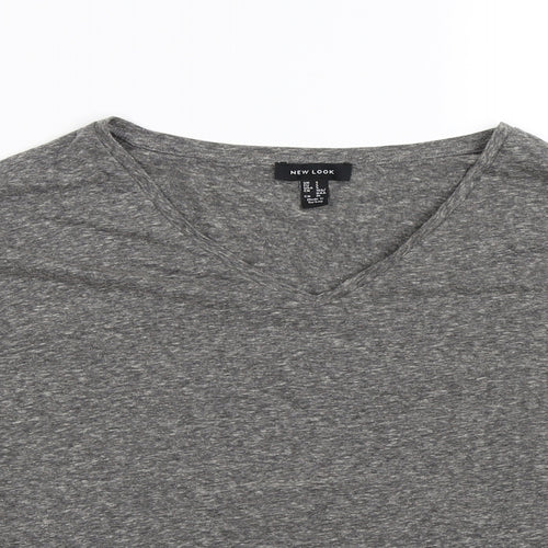 New Look Womens Grey   Basic T-Shirt Size S  - Oversized