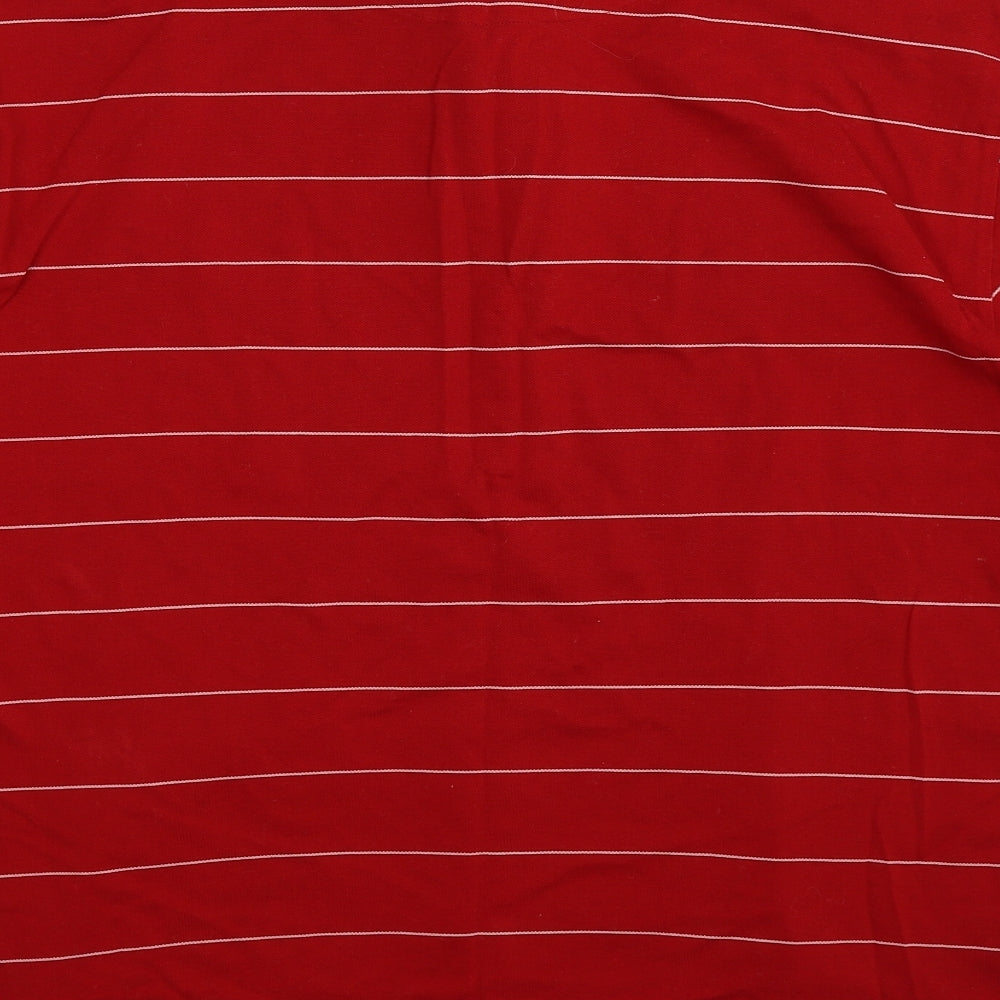 Glenmuir Mens Red Striped   Polo Size XL