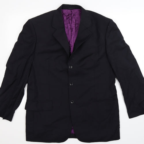Racing Green Mens Blue   Jacket Suit Jacket Size 40