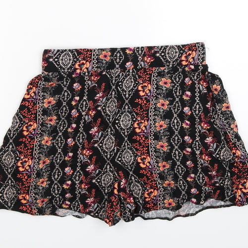 New Look Womens Multicoloured Floral  Hot Pants Shorts Size 8