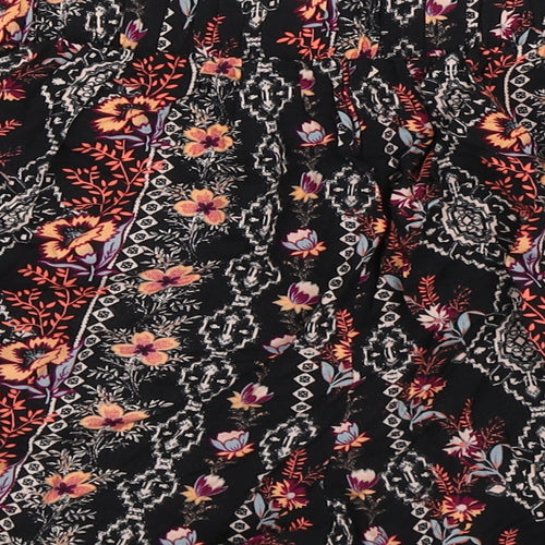 New Look Womens Multicoloured Floral  Hot Pants Shorts Size 8