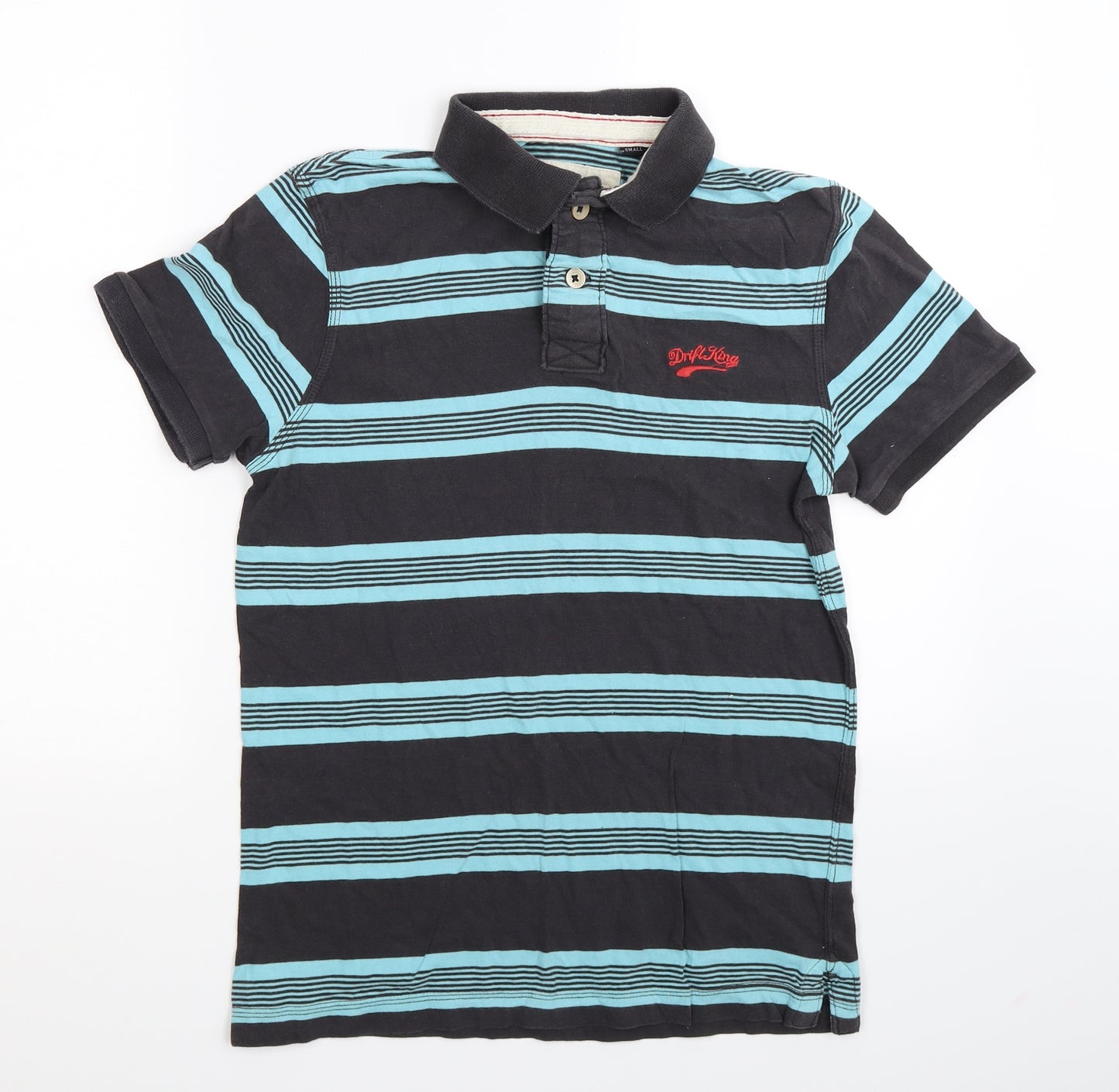 Drift King Mens Multicoloured Striped   Polo Size S