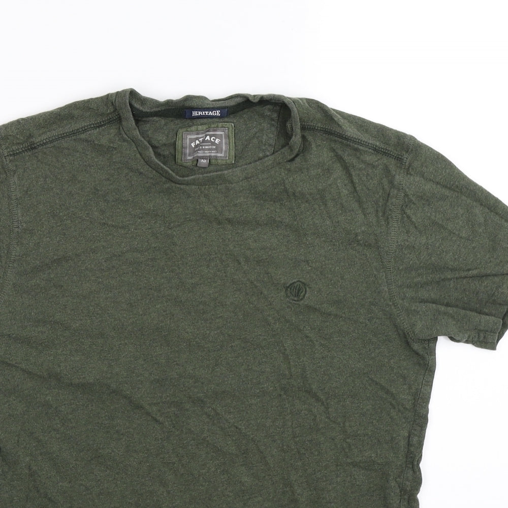 Fat Face Mens Green    T-Shirt Size XS