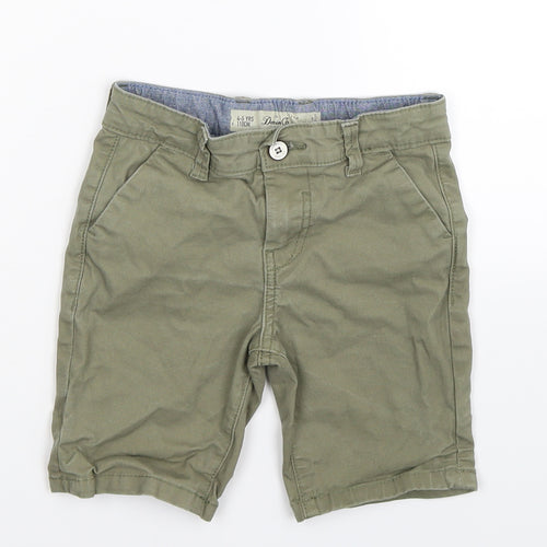 Denim Co Boys Green   Chino Trousers Size 4-5 Years