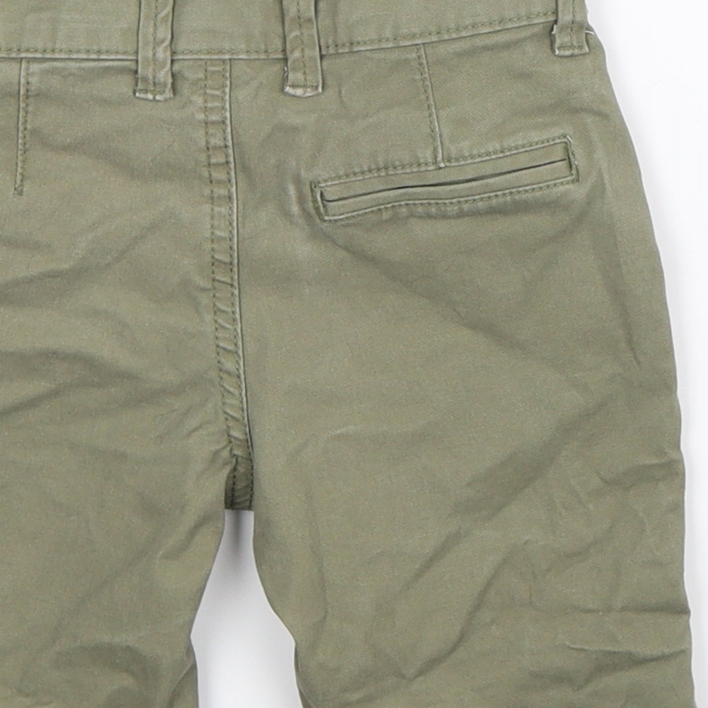 Denim Co Boys Green   Chino Trousers Size 4-5 Years
