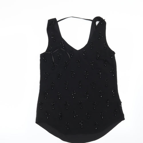 Oasis Womens Black   Basic Blouse Size 8