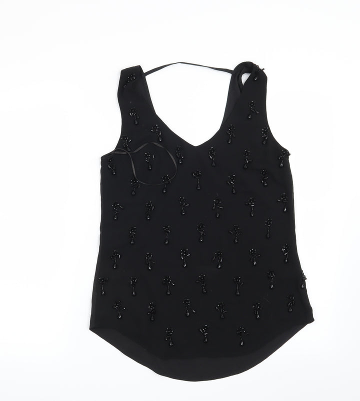Oasis Womens Black   Basic Blouse Size 8