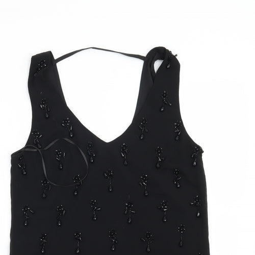 Oasis Womens Black   Basic Blouse Size 8