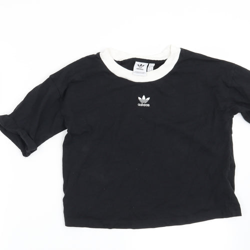 adidas Womens Black   Basic T-Shirt Size 12