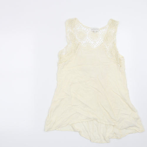Apricot Womens Beige Geometric  Basic Blouse Size 12