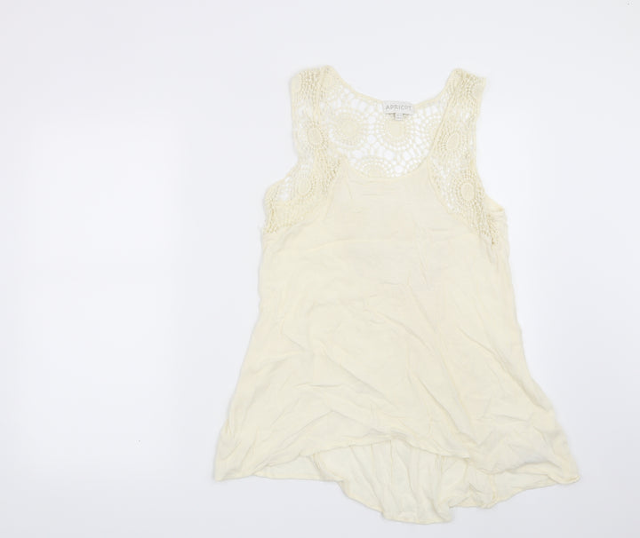 Apricot Womens Beige Geometric  Basic Blouse Size 12