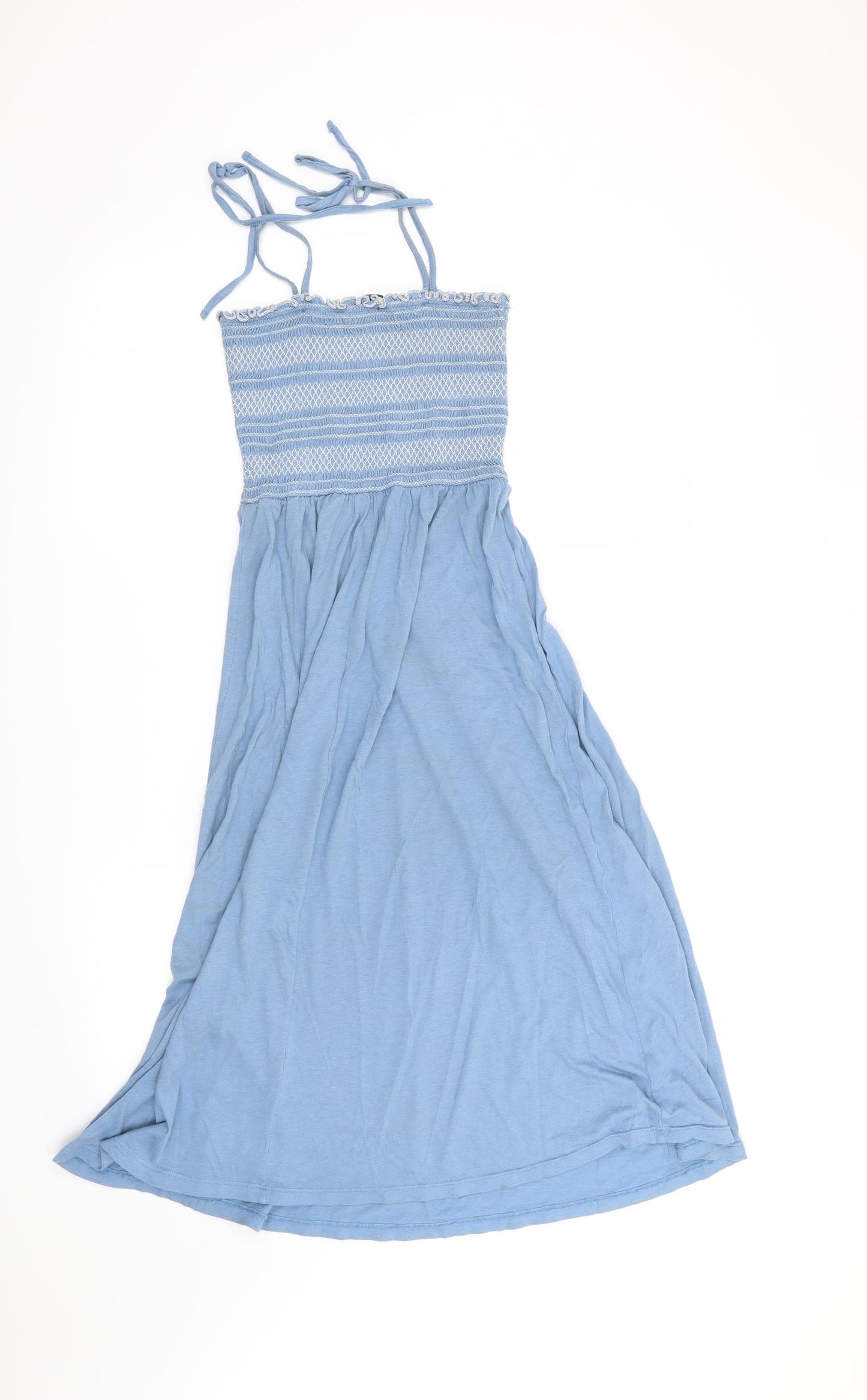 New Look Womens Blue Geometric  T-Shirt Dress  Size 6