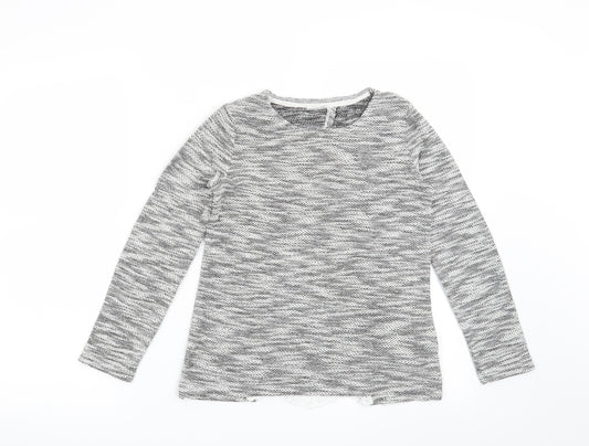 F&F Girls Grey   Pullover Jumper Size 9-10 Years