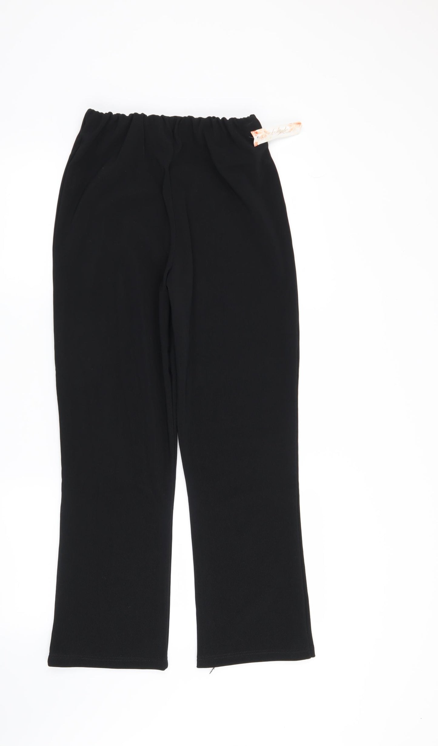 Preworn Womens Black   Trousers  Size 16 L27 in