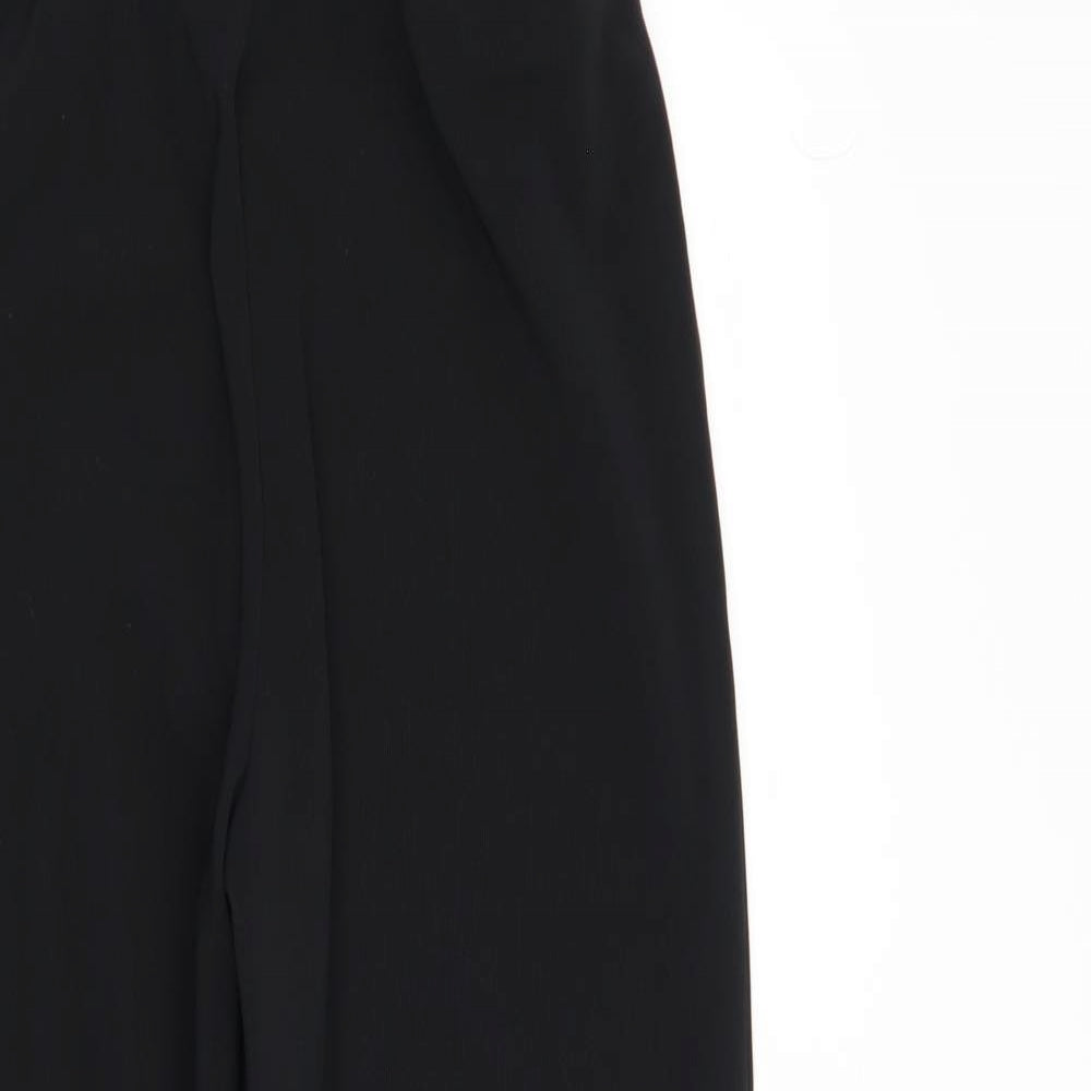 Preworn Womens Black   Trousers  Size 16 L27 in