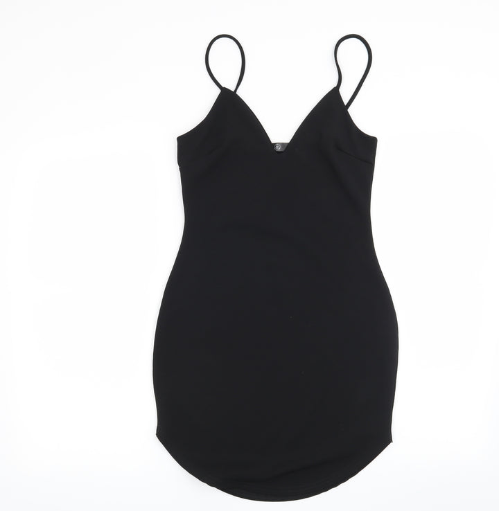 Missguided Womens Black Mini Size 8