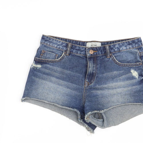 New Look Womens Blue   Cut-Off Shorts Size 10