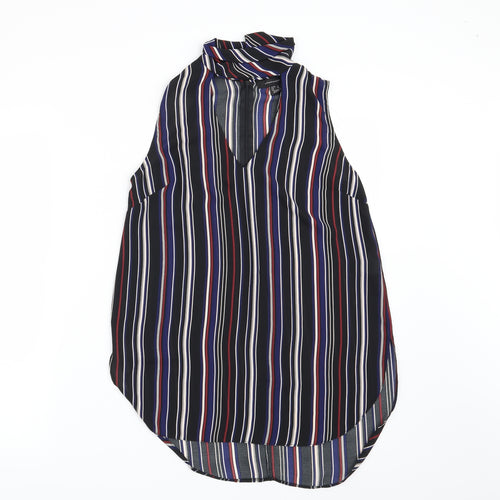 Atmosphere Womens Black Striped  Basic Blouse Size 8
